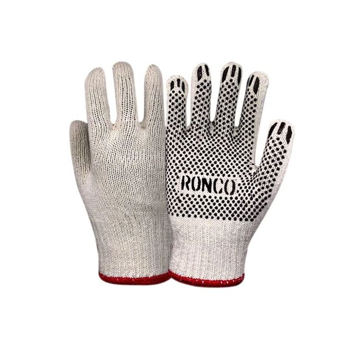 Ronco Care String Knit PVC Dotted Gloves