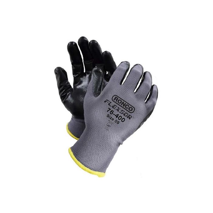 Ronco-Flexsor Nitrile Coated Gloves