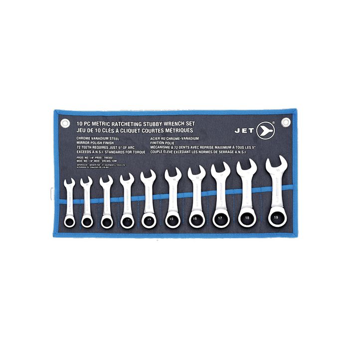 Ratcheting Stubby Wrench Set