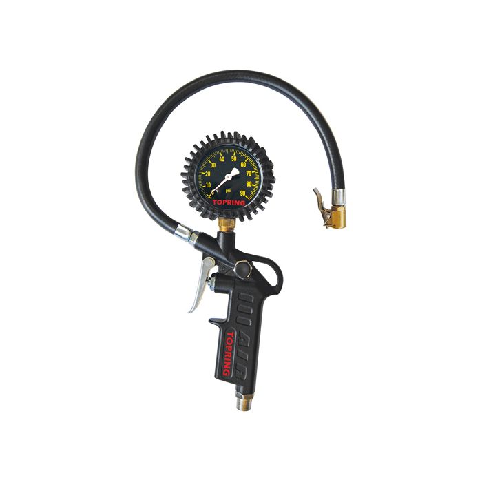 Pistol Grip Dial Inflator Gauge