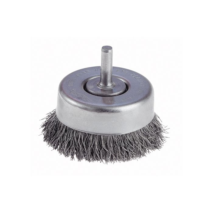 Crimped Wire Cup Brushes with 1/4" Shank - Light Duty