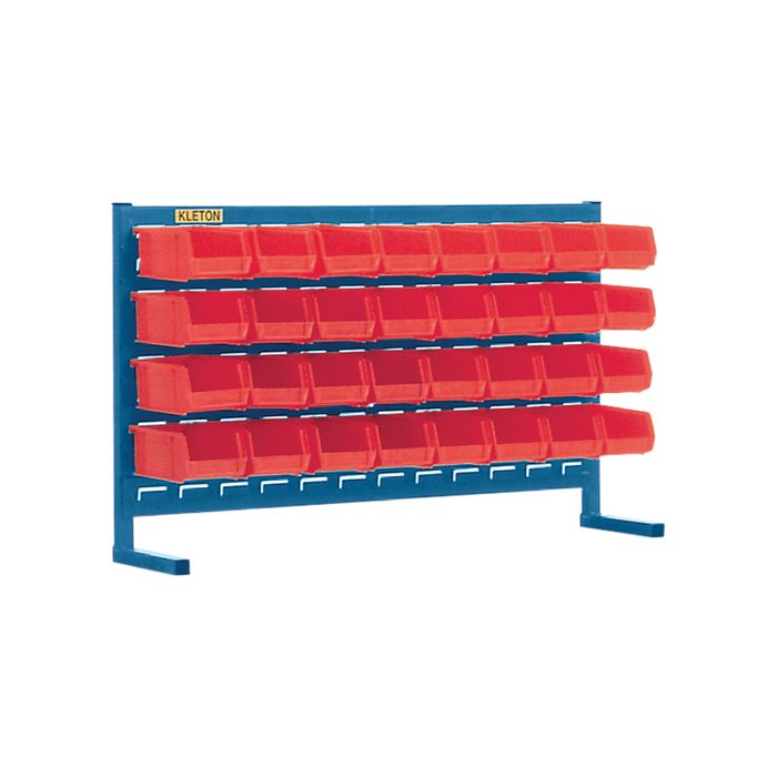 Louvered Rack with Bins