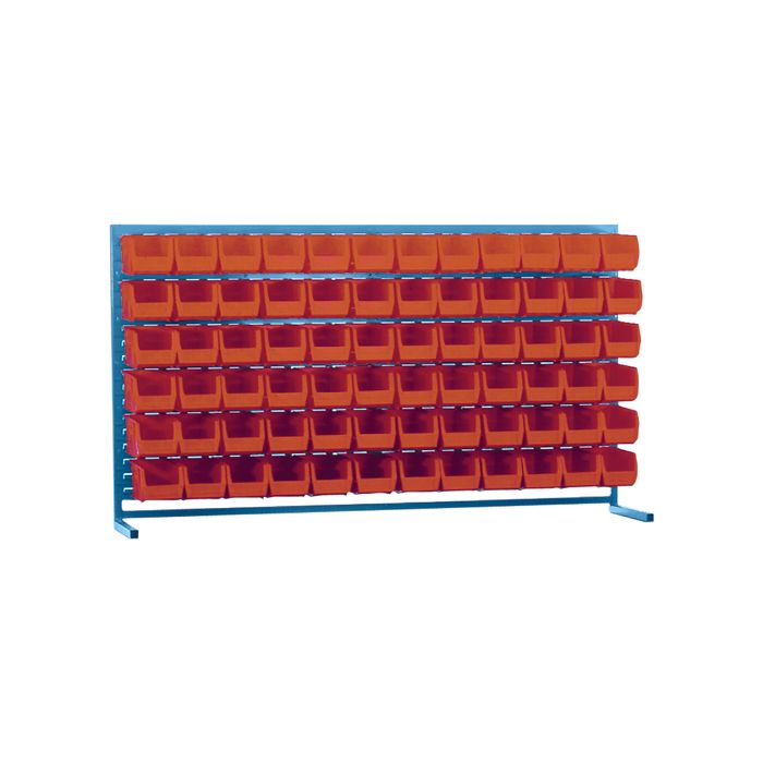 Louvered Rack with Bins