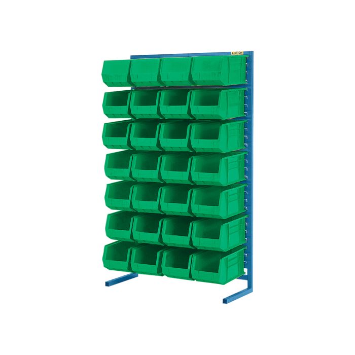 Single-Sided Stationary Bin Rack