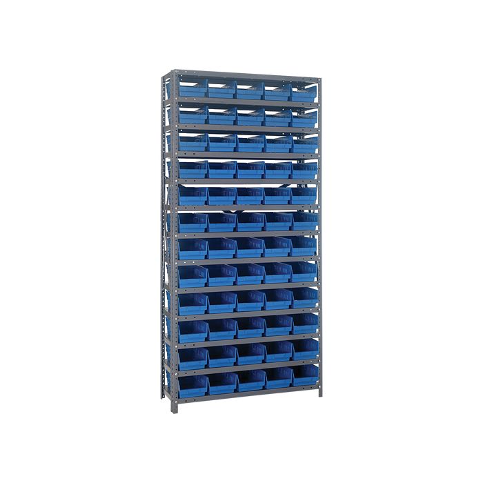 Storage Shelf Unit with Bins