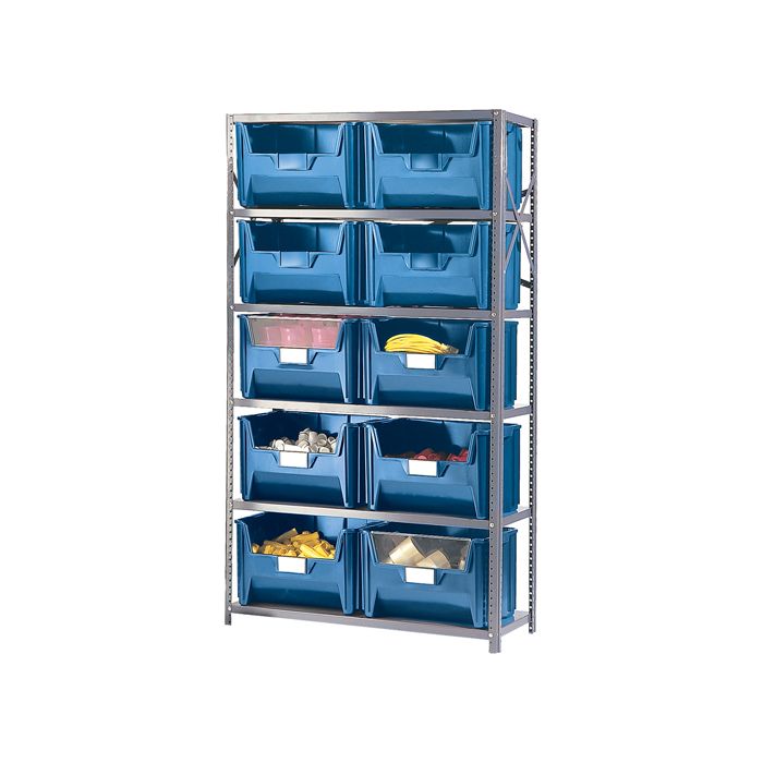 Shelving Unit with Stacking Bins