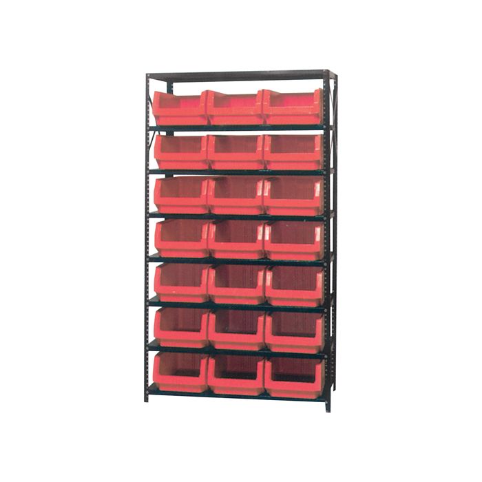 Shelving Unit with Stacking Bins