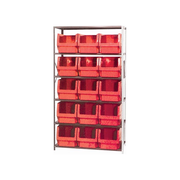 Shelving Unit with Stacking Bins