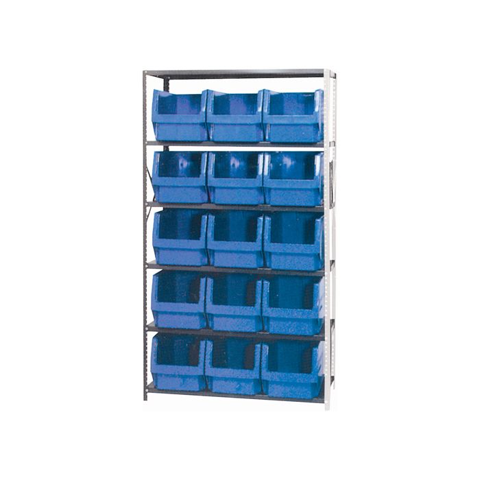 Shelving Unit with Stacking Bins