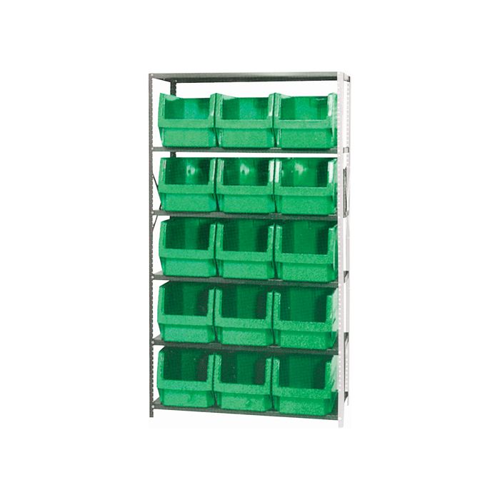 Shelving Unit with Stacking Bins