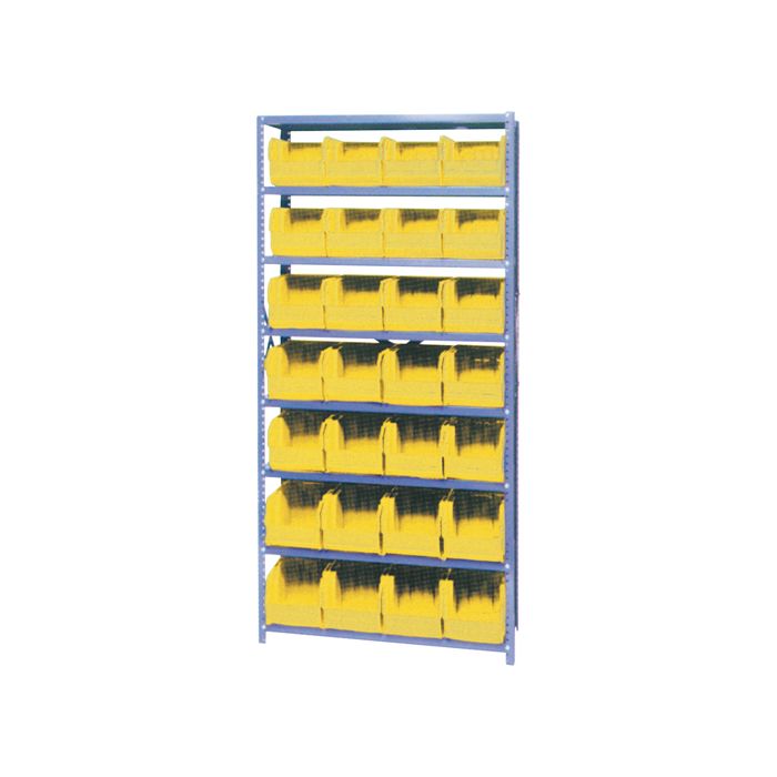 Storage Shelf Unit with Euro Drawer Bins