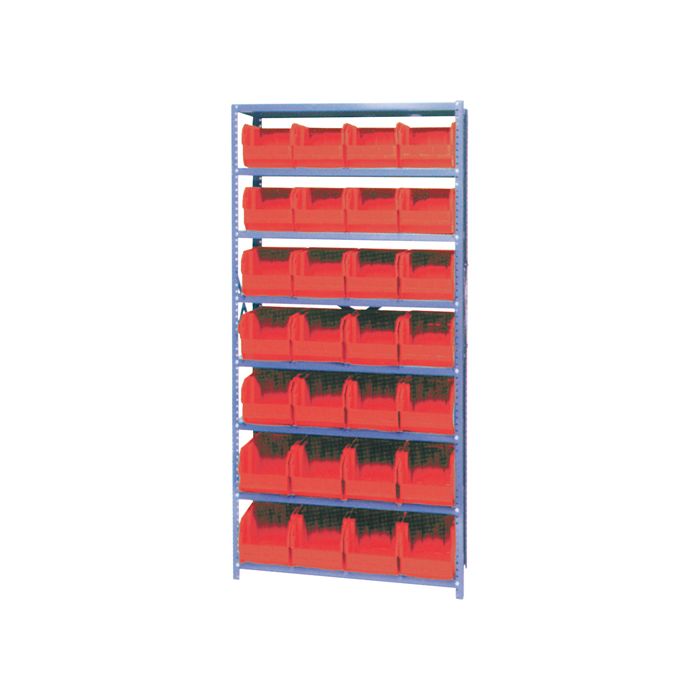 Storage Shelf Unit with Euro Drawer Bins