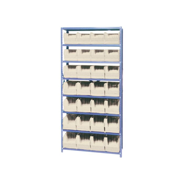 Storage Shelf Unit with Euro Drawer Bins