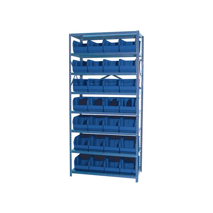 Storage Shelf Unit with Euro Drawer Bins