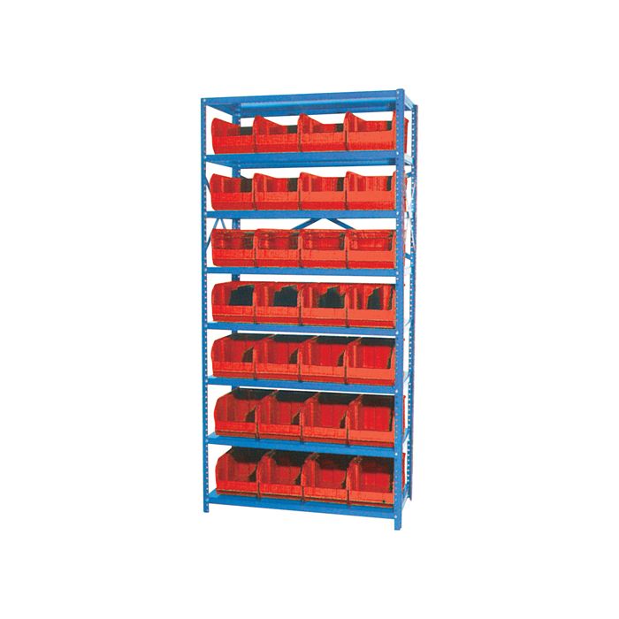 Storage Shelf Unit with Euro Drawer Bins