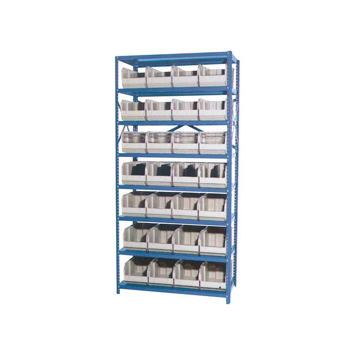 Storage Shelf Unit with Euro Drawer Bins