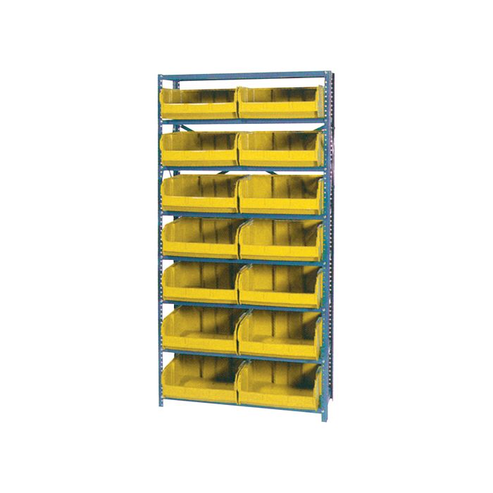 Storage Shelf Unit with Euro Drawer Bins