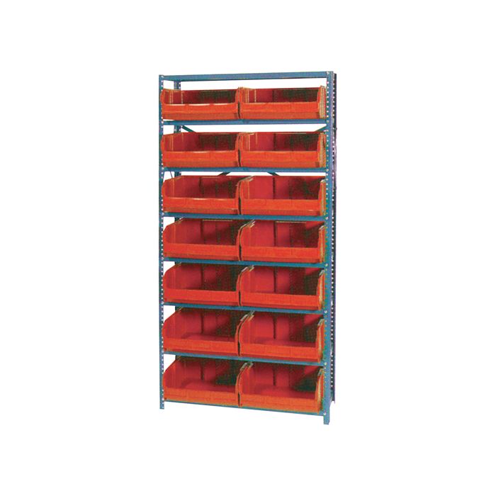 Storage Shelf Unit with Euro Drawer Bins