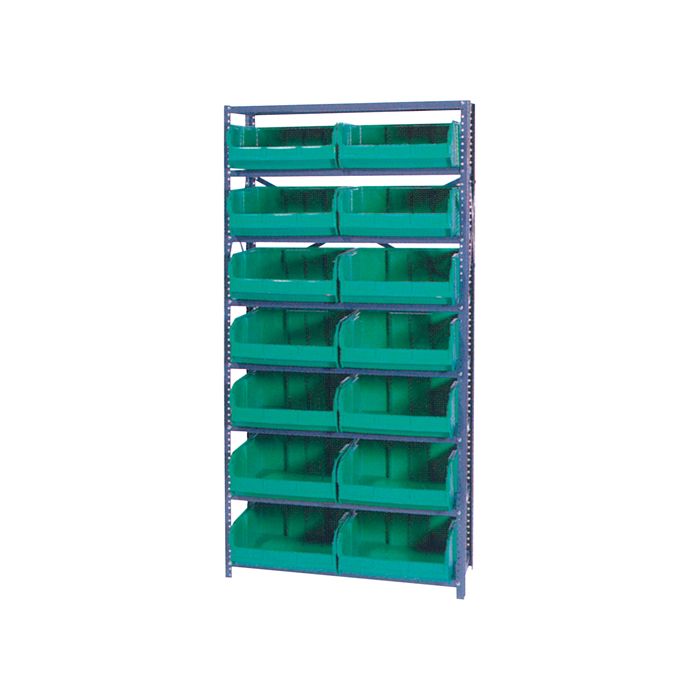 Storage Shelf Unit with Euro Drawer Bins