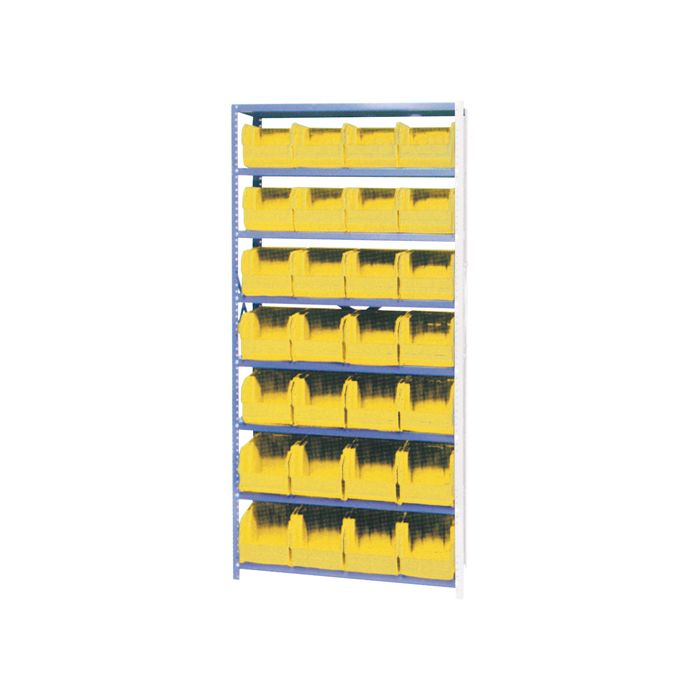 Storage Shelf Unit with Stacking Bins