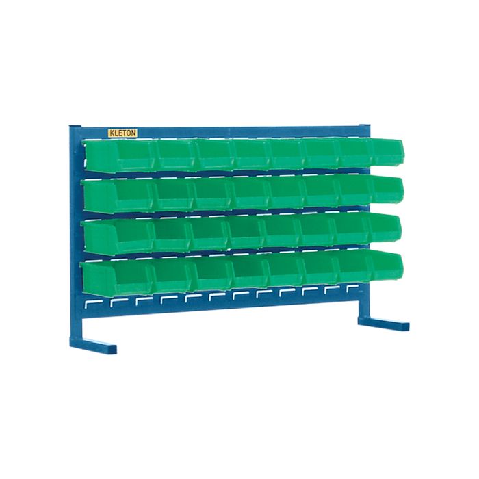 Louvered Rack with Bins