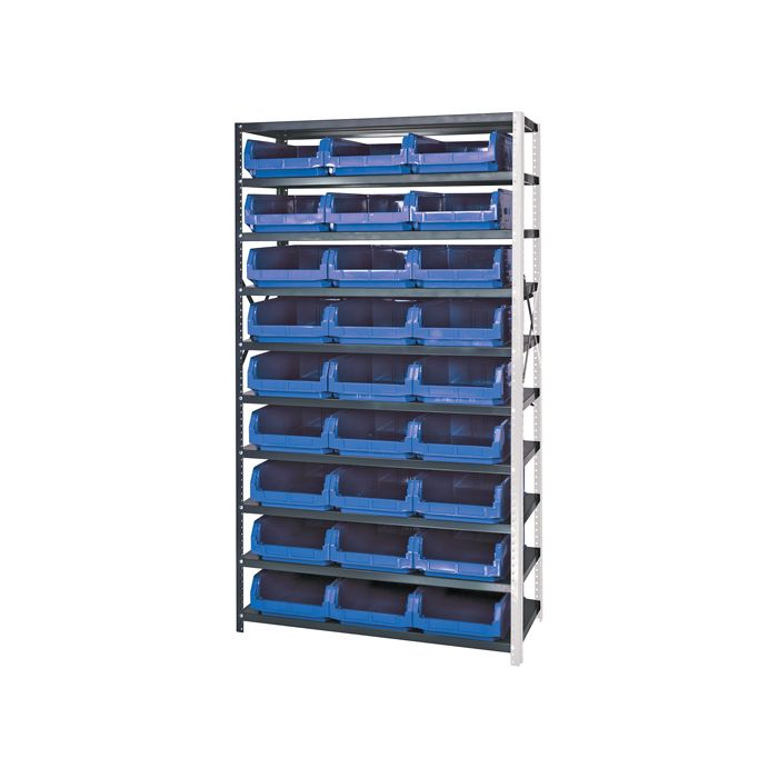 Shelving Unit with Stacking Bins