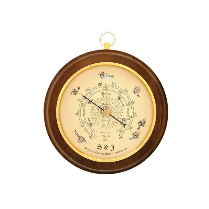 Decorative 8.5" Round Barometer