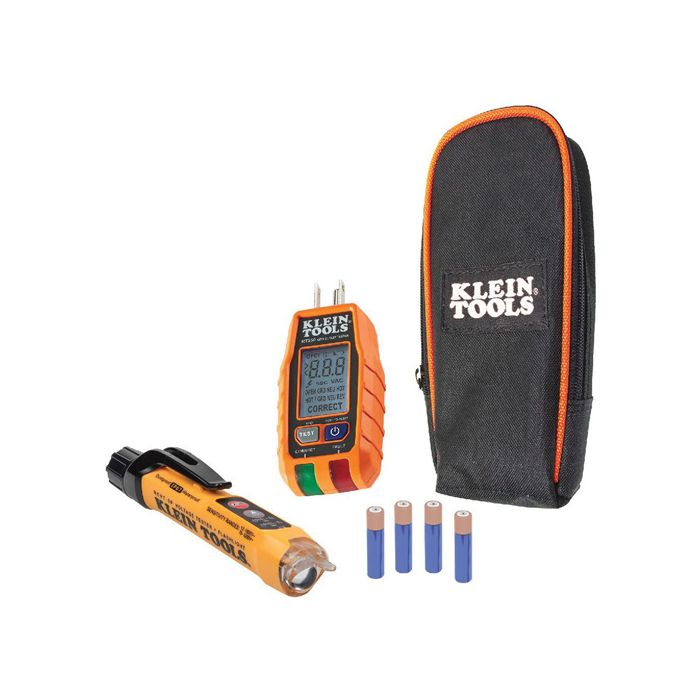 Premium Non-Contact Voltage and GFCI Receptacle Electrical Test Kit