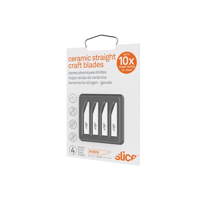 Slice™ Rounded-Tip Ceramic Straight Edge Knife Blades