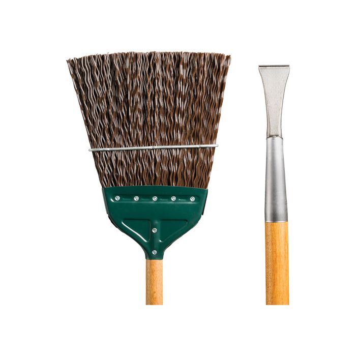 Track & Switch Broom with Heavy-Duty Forged Chisel