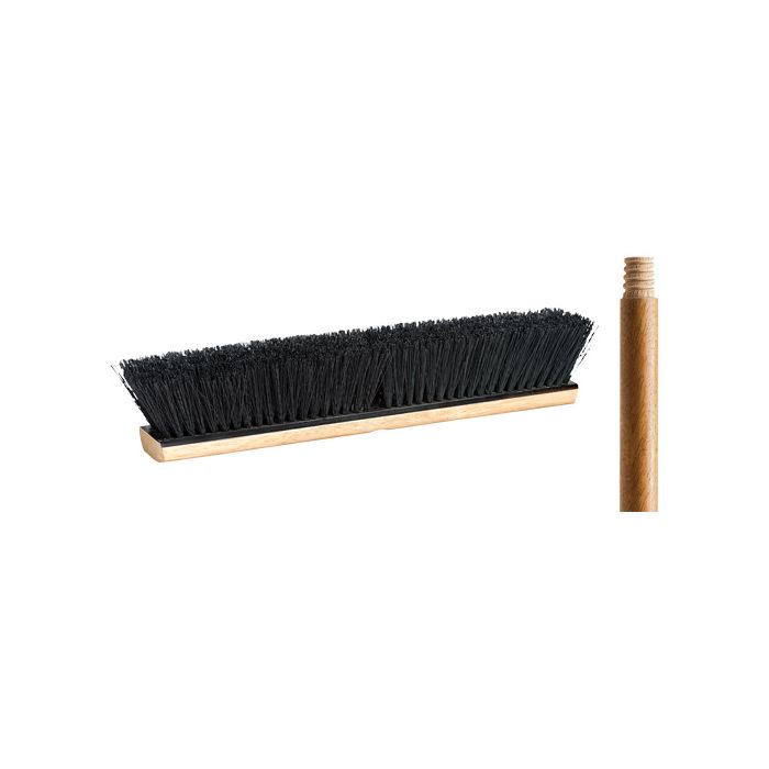 Push Broom with Handle