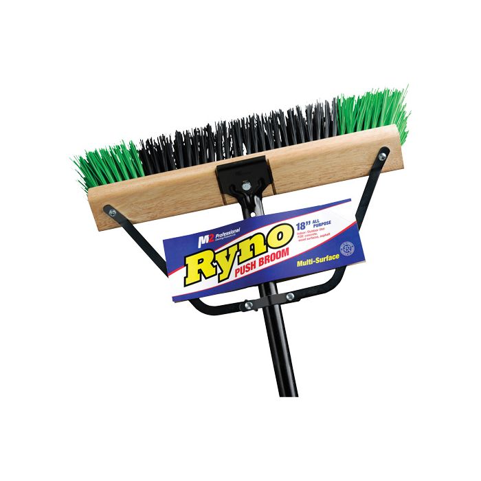 Ryno Push Broom with Braced Handle