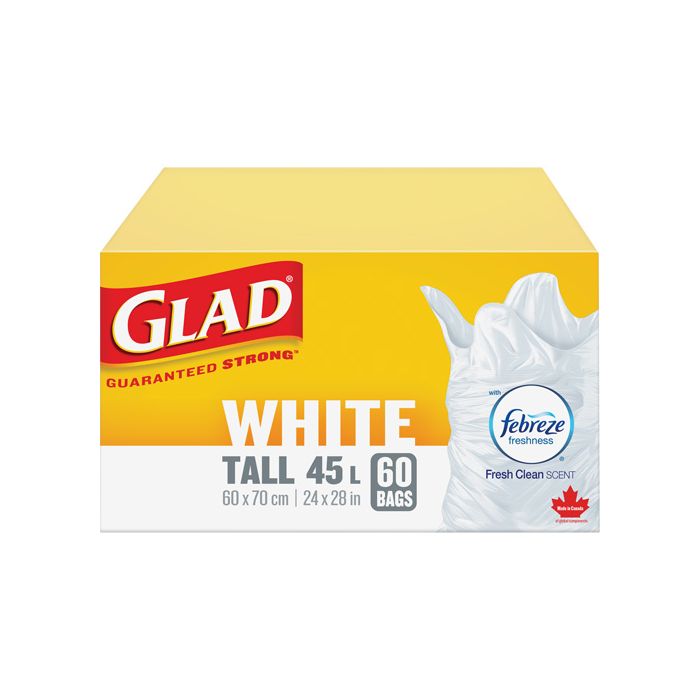 Tall 45L Febreze Garbage Bags