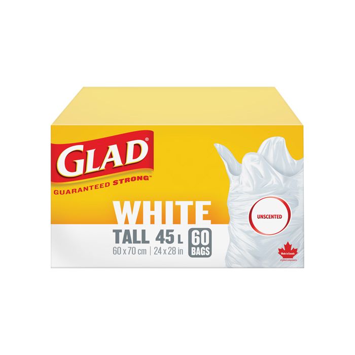 Tall 45L Unscented Garbage Bags