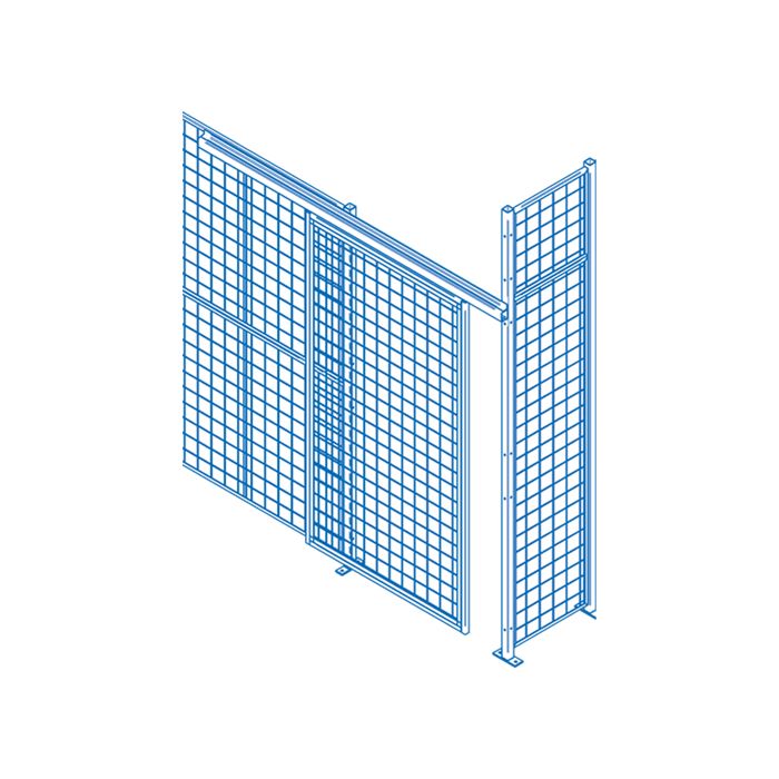 Wire Mesh Partition Components - Sliding Doors