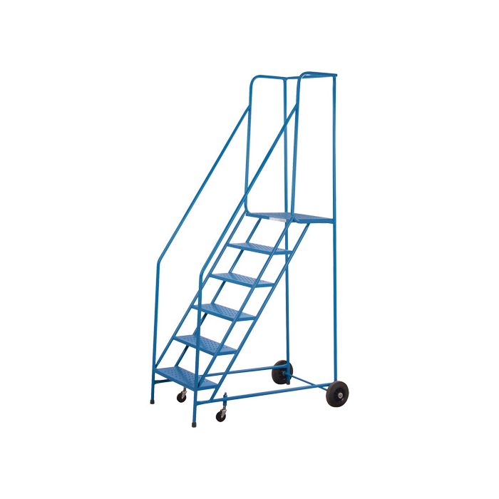 CSA Rolling Step Ladder with Spring-Loaded Front Casters