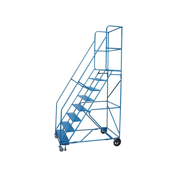 CSA Rolling Step Ladder with Locking Step and Spring-Loaded Front Casters