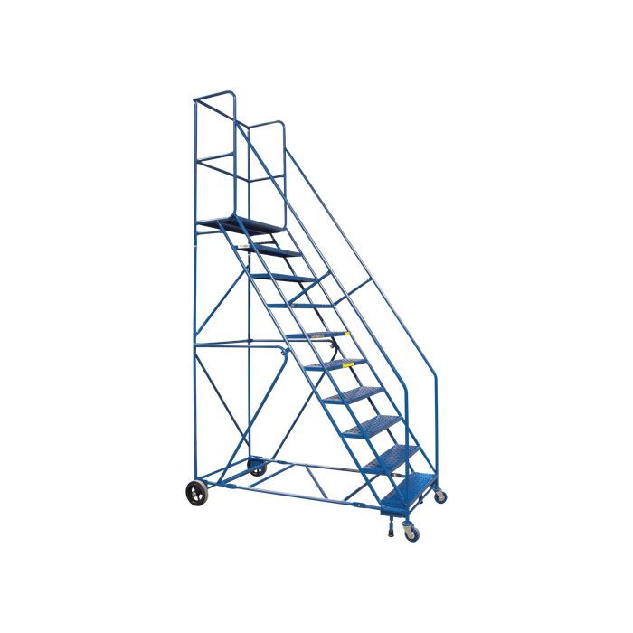 CSA Rolling Step Ladder with Locking Step and Spring-Loaded Front Casters