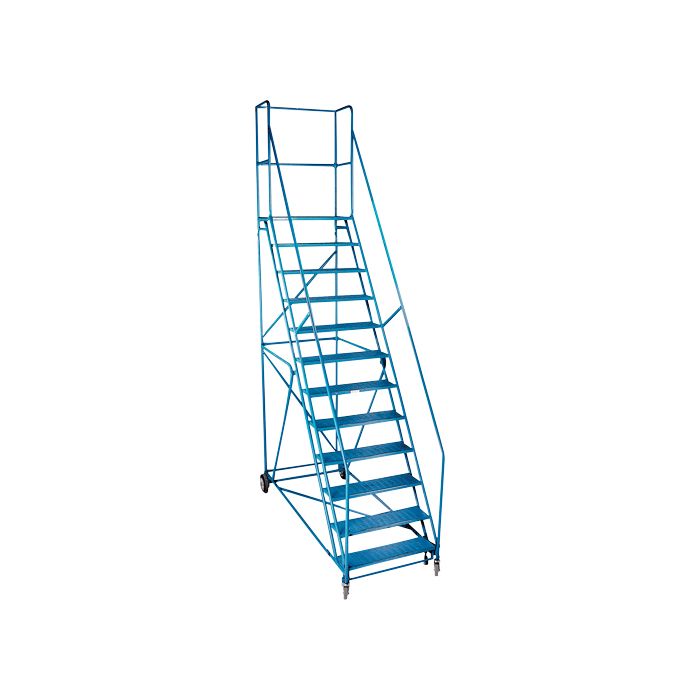 CSA Rolling Step Ladder with Locking Step and Spring-Loaded Front Casters