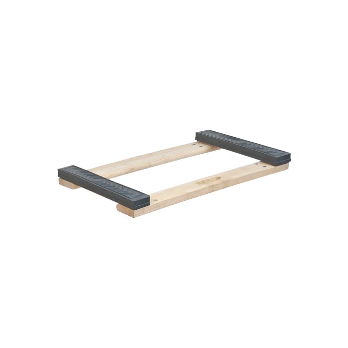 Rubber Ends Hardwood Dolly Frame