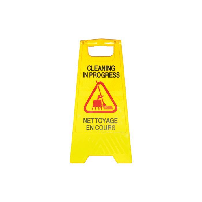 "Cleaning in Progress/Nettoyage en Cours" Safety Sign