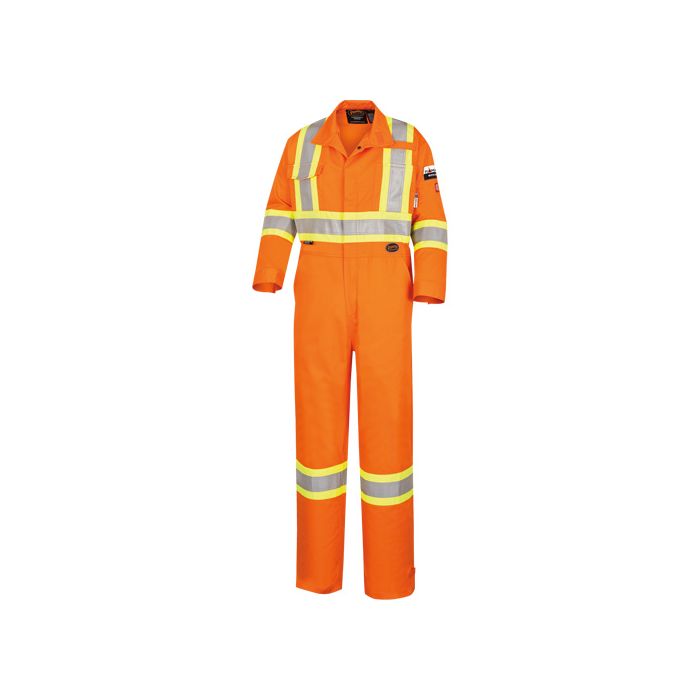 Tall High-Visibility Flame-Resistant Coveralls