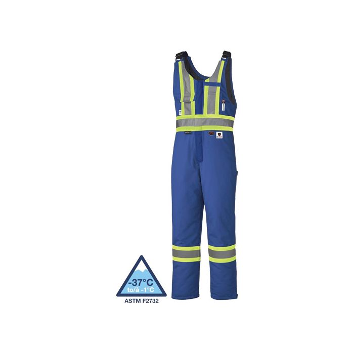 High-Visibility Flame-Resistant Quilted Safety Coveralls