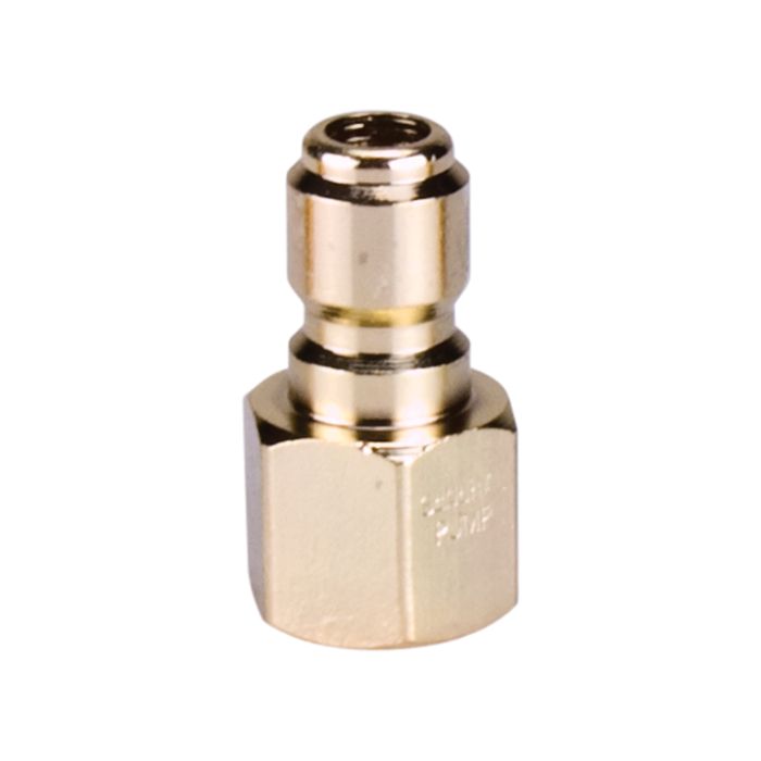 3/8" Female Plated Steel Quick Disconnect Plug