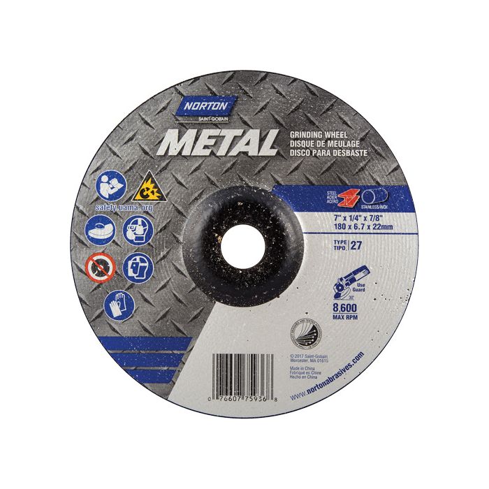 Depressed Centre Metal Grinding Wheels