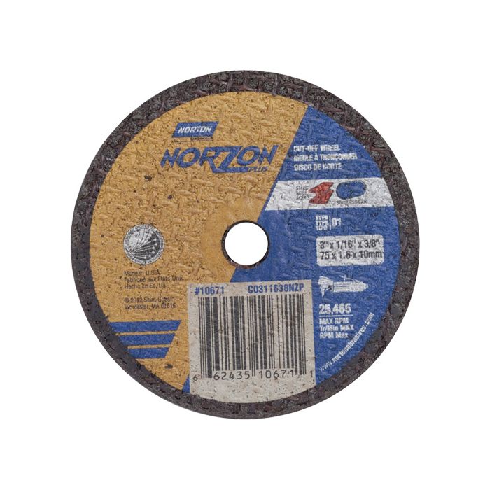 Portable Small Diameter Reinforced Cut-Off Wheels - Norzon Plus