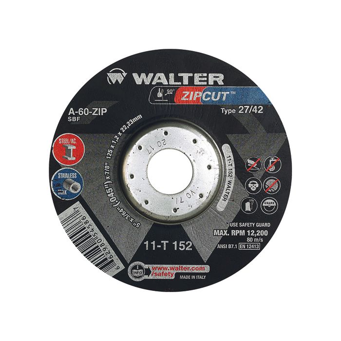 Zipcut™ Right Angle Grinder Reinforced Cut-Off Wheels