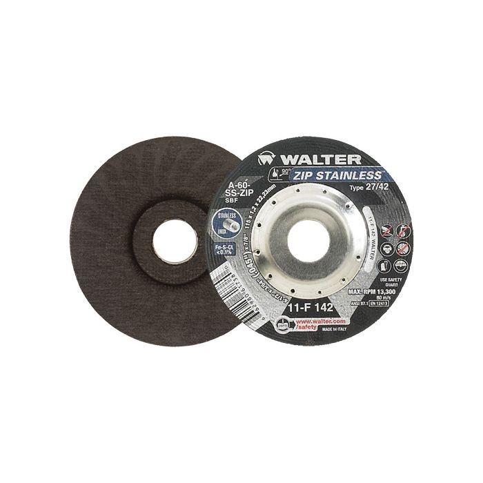 Zip™ Stainless Right Angle Grinder Reinforced Cut-Off Wheels