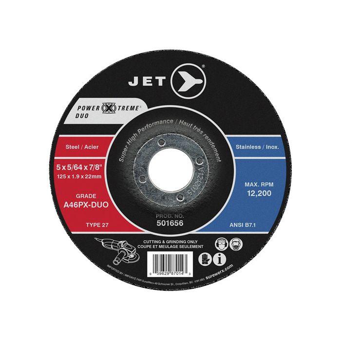 Power-Xtreme A46PX-DUO Cutting & Light Grinding Wheel