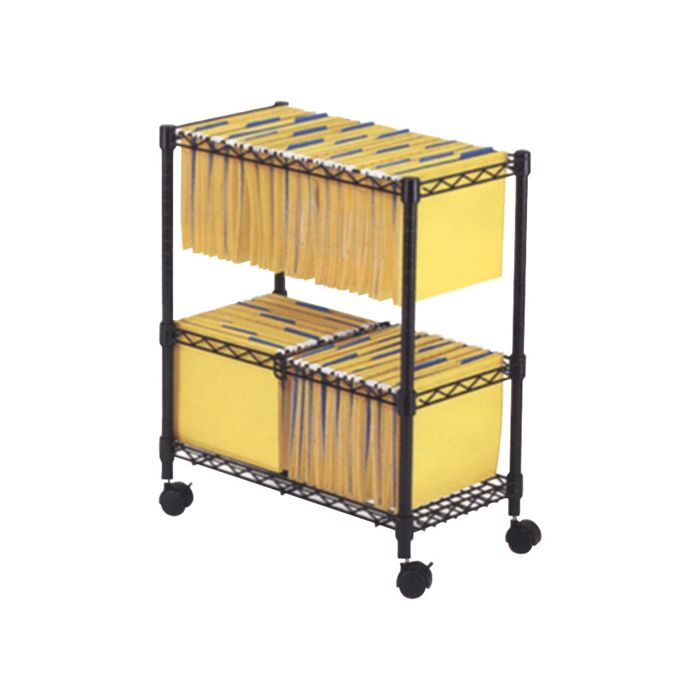 File Carts- 2-tier Rolling File Cart